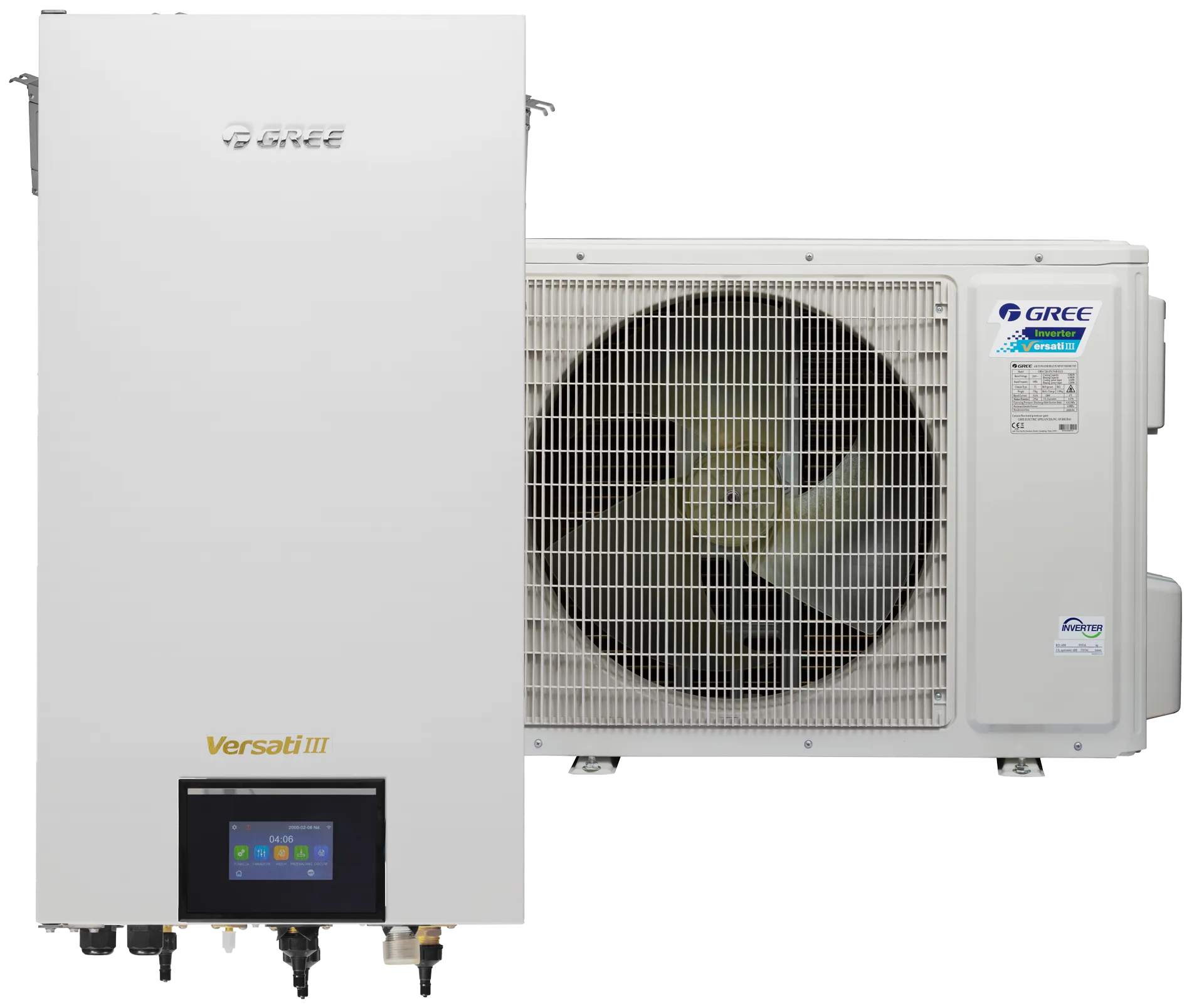 Pompa ciepła Gree Versati Split — moduł hydrauliczny wewnętrzny